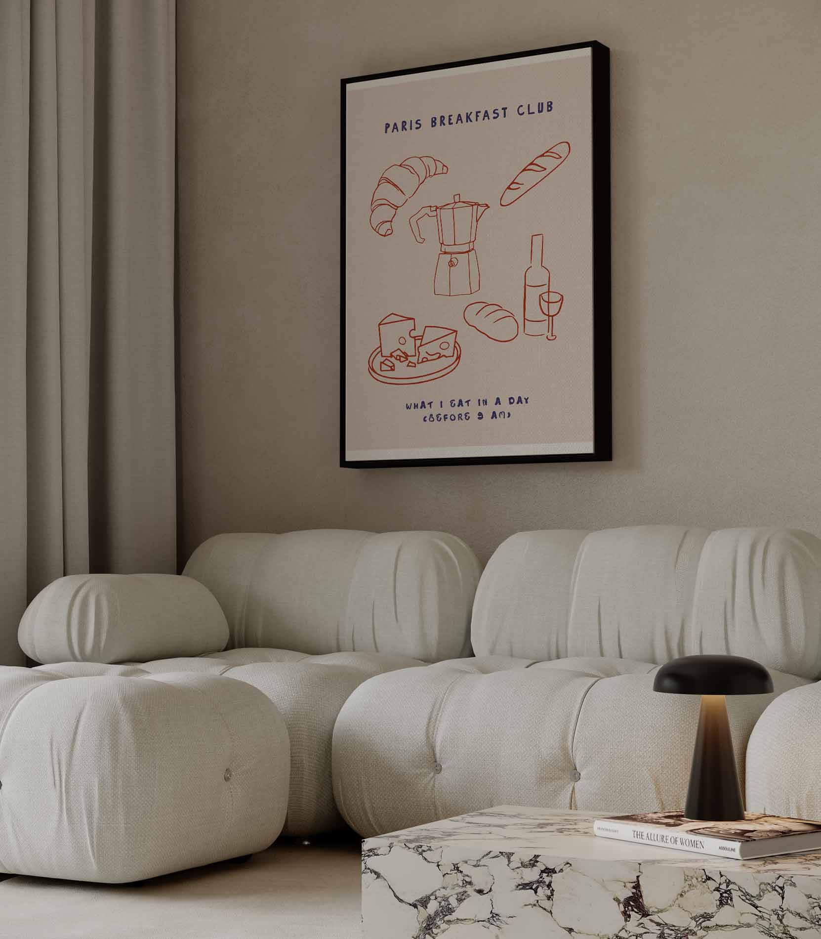 Parijs Ontbijtclub Poster