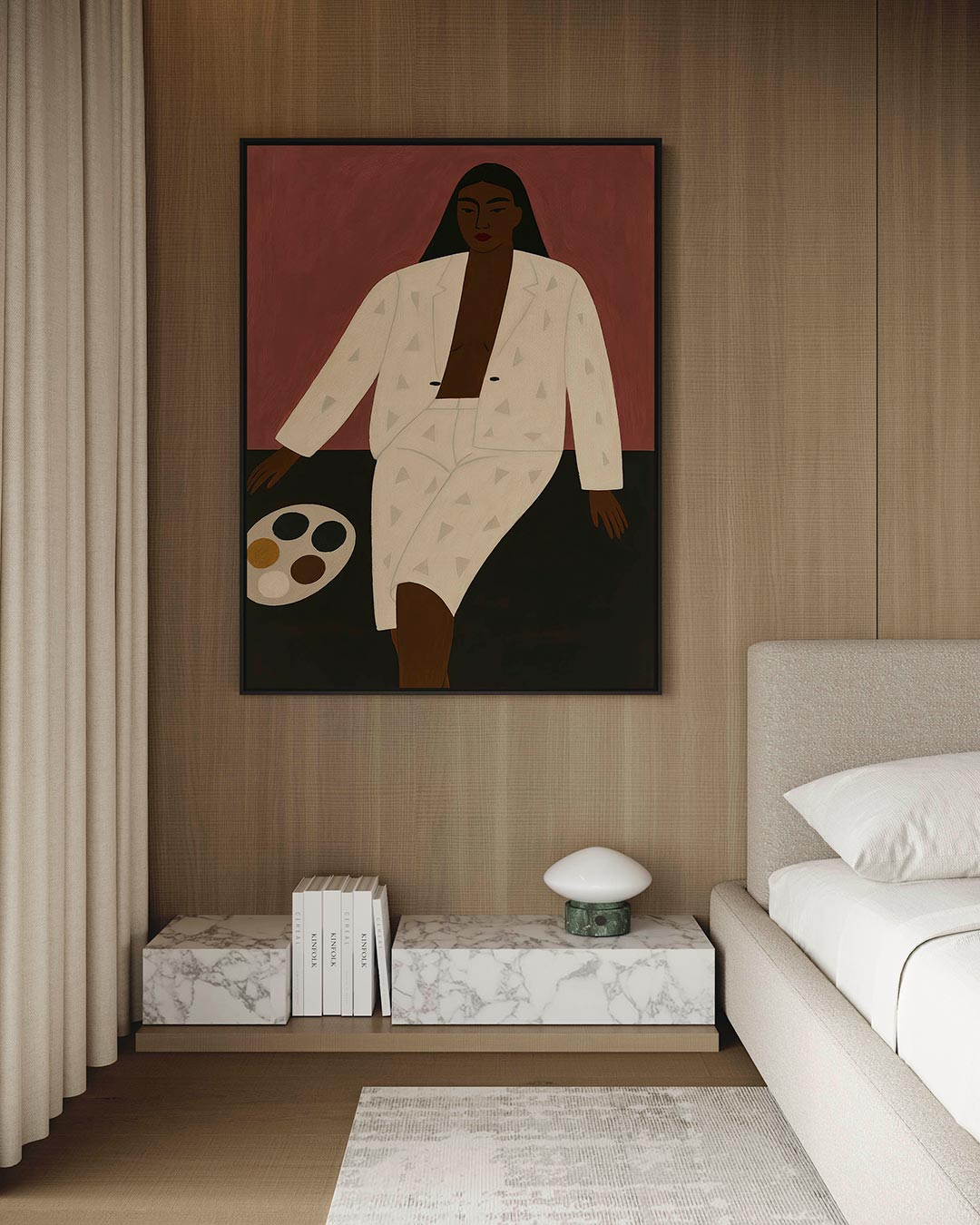 Geometrische compositie Kunstwerk