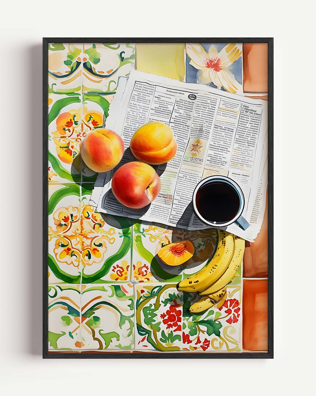 Kleurrijke Keuken Taferelen Poster-WallArtistic