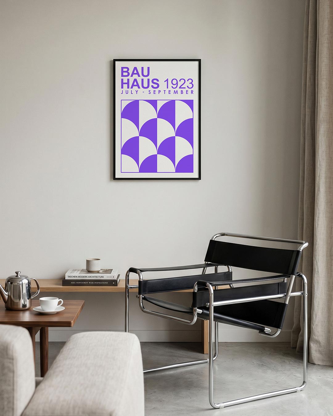 Halve cirkelpatronen Poster