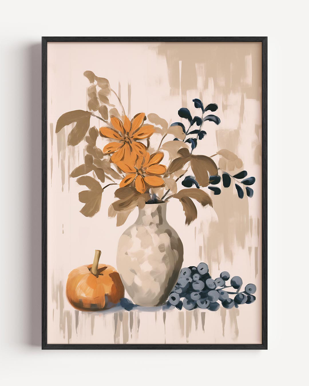 Herfstige Bloemenvazen Poster-WallArtistic