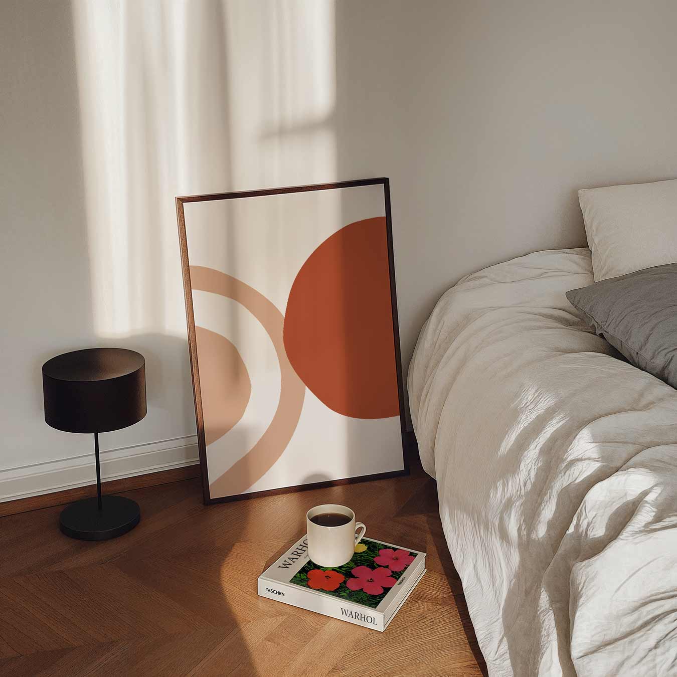 Abstracte Aardetinten Poster-WallArtistic