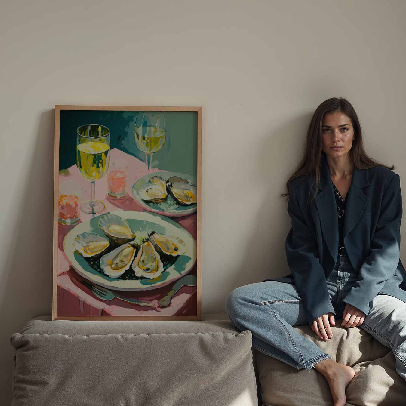 Elegante Oester Avond Poster-WallArtistic