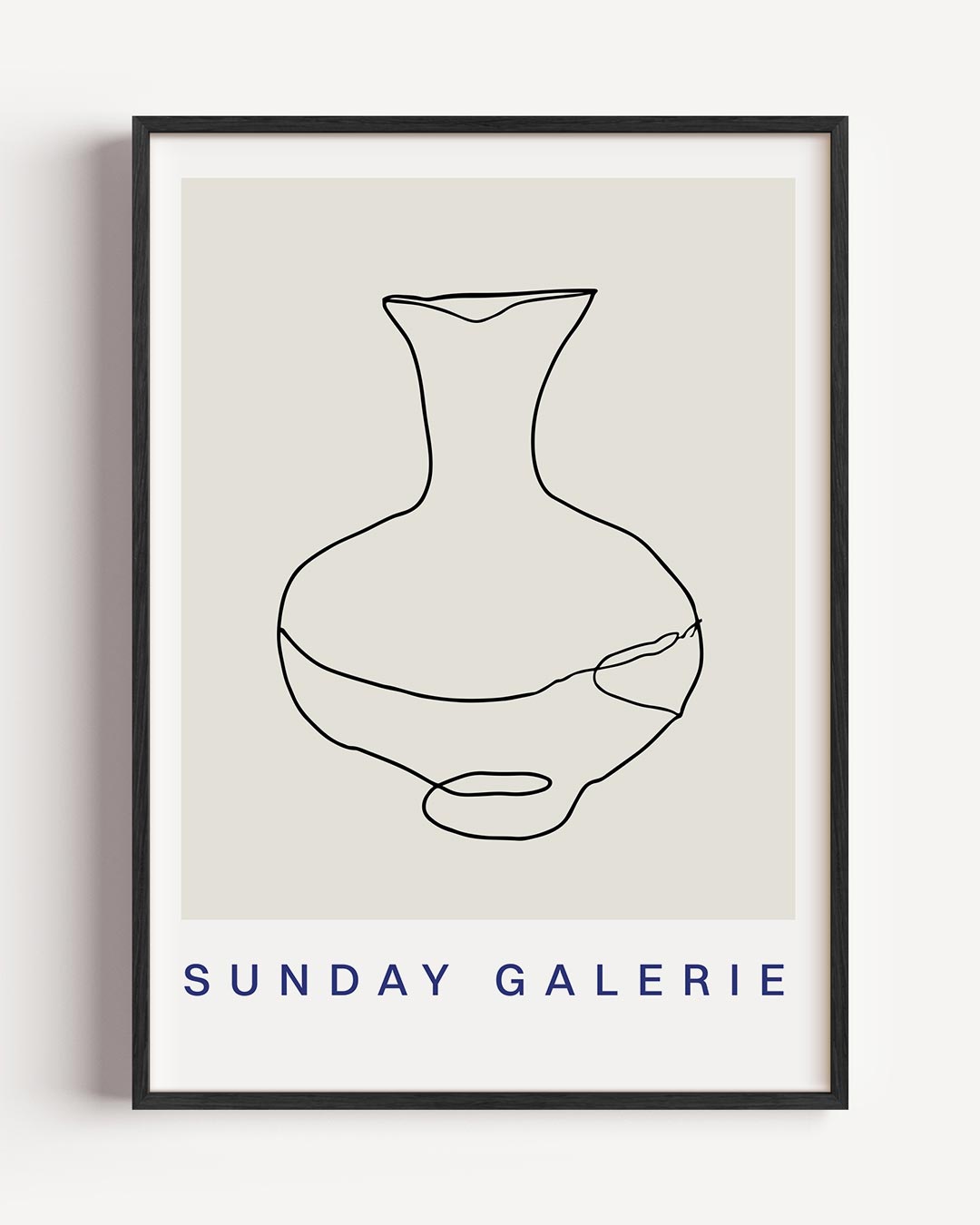 Minimalistische Kunstvaas Poster-WallArtistic