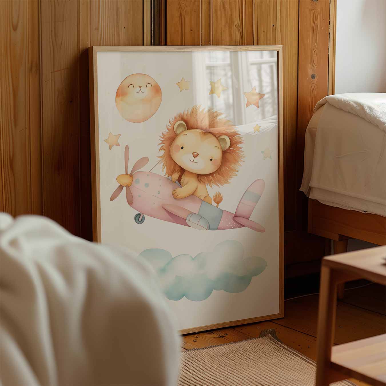 Droomvlucht Leeuw Poster-WallArtistic