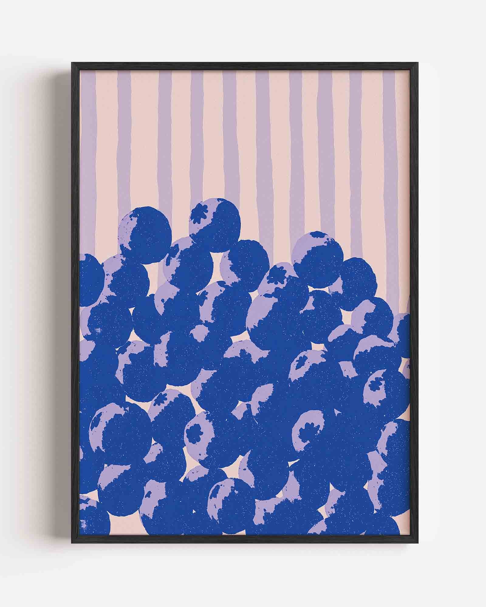 Blauwe bessen Poster