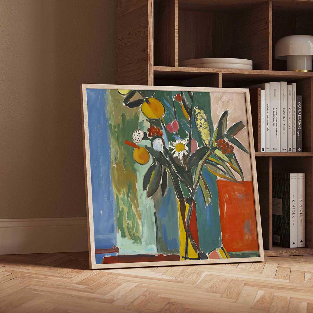 Bloemen en fruit Poster