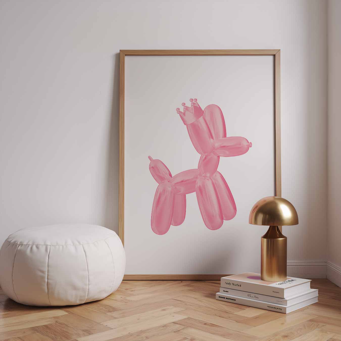 Ballonhond Met Kroontje Poster