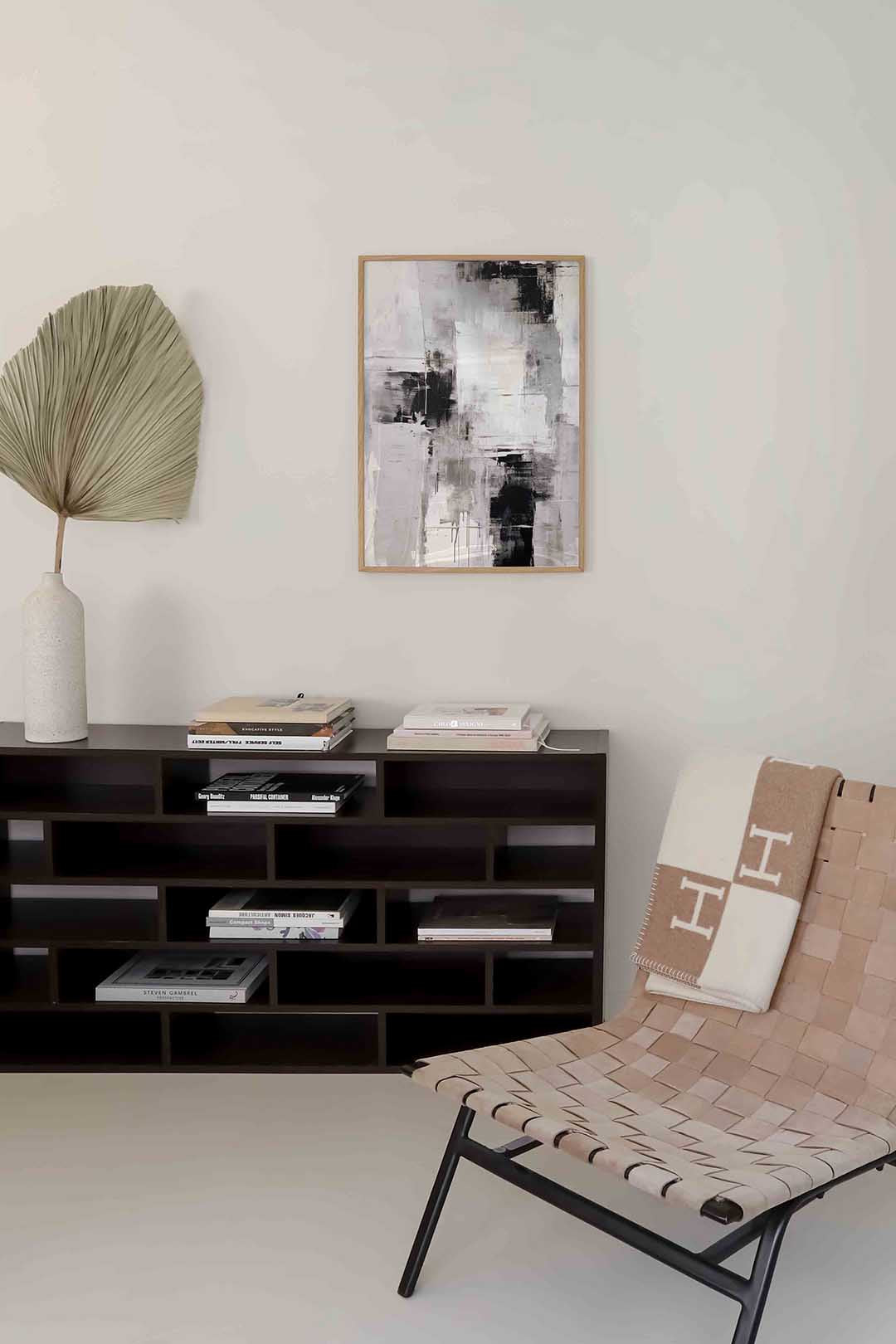 Abstracte zwart wit Poster
