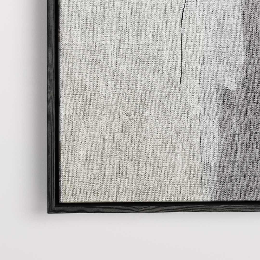 Minimalistische Grijstinten Harmonie Kunstwerk-canvas-dibond-plexiglas-wanddecoratie-WallArtistic