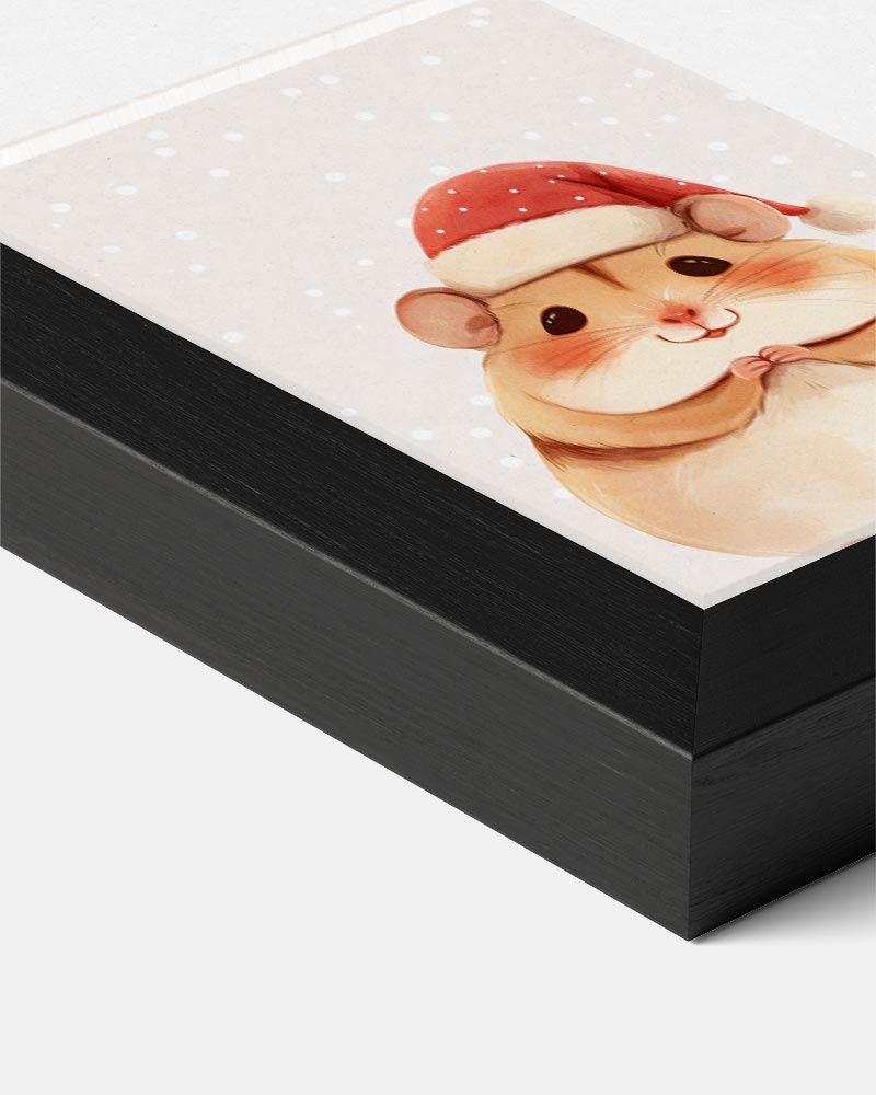 Schattige Kerst Hamster Poster