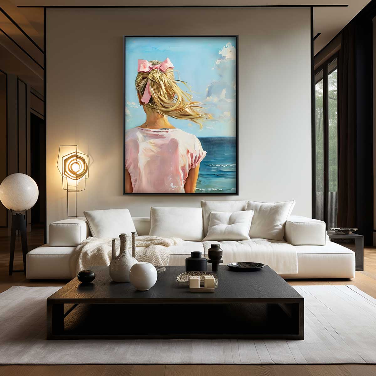 Dromerige Zomerzee Kunstwerk-canvas-dibond-plexiglas-wanddecoratie-WallArtistic