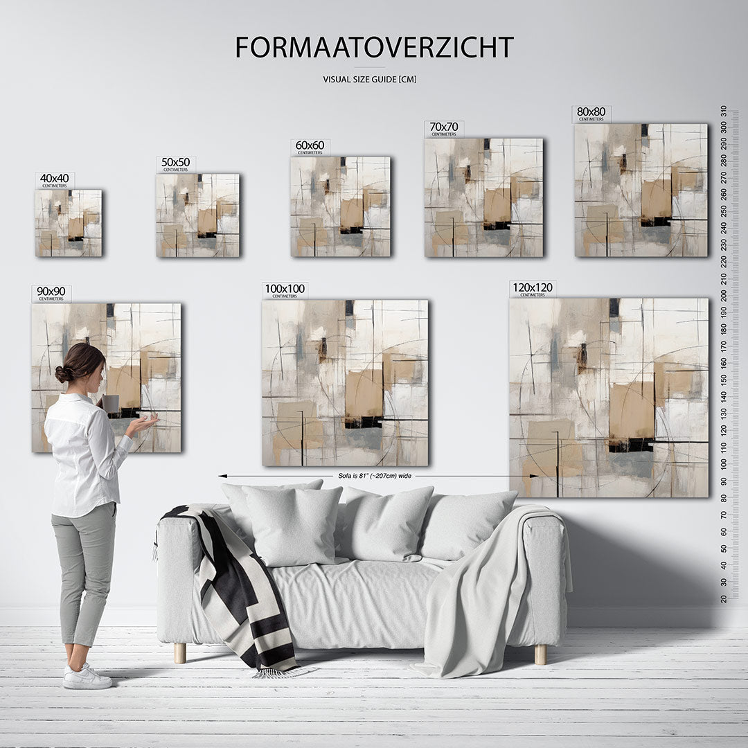 Geometrische lijnen Kunstwerk