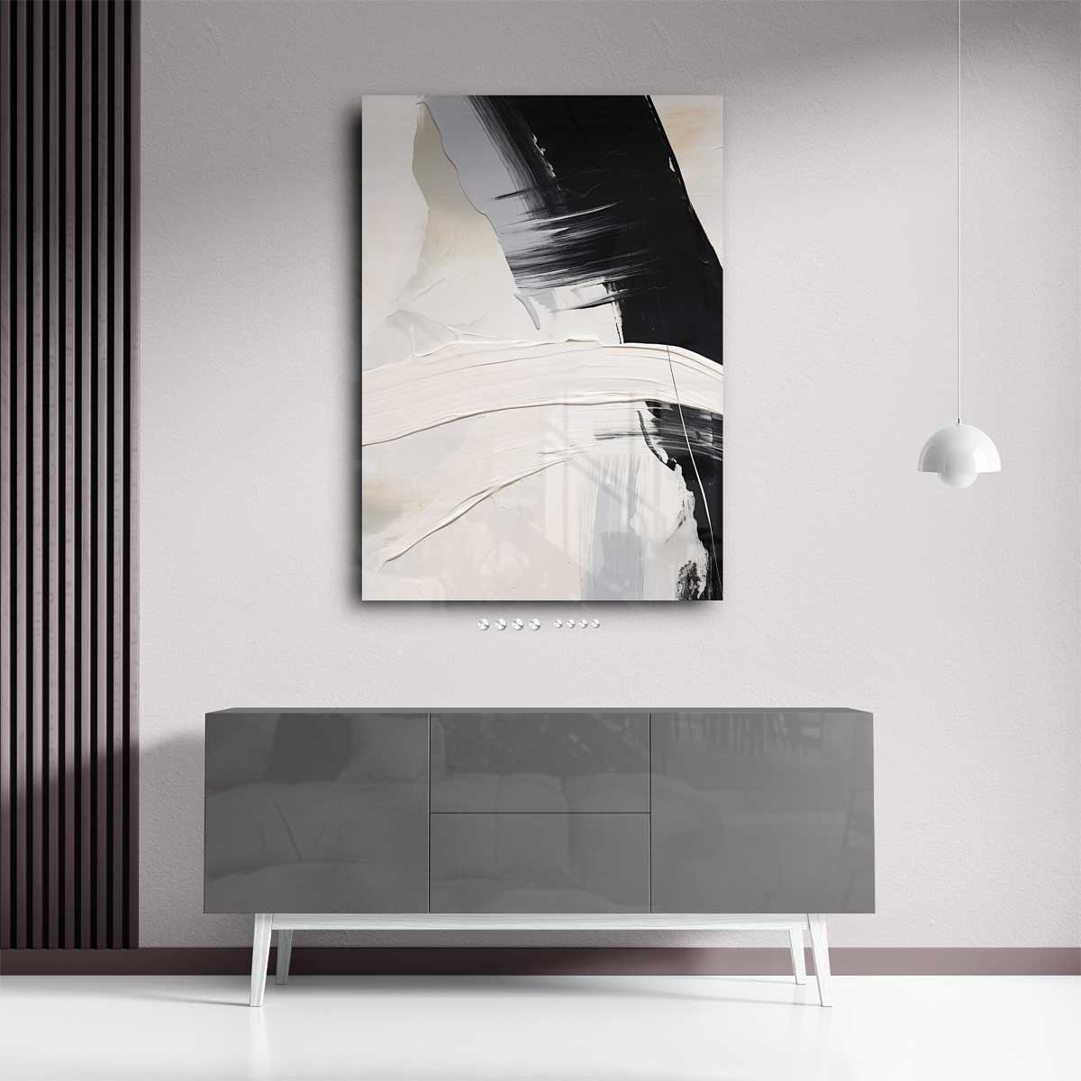 "Abstracte Minimalistische Expressie" Kunstwerk-canvas-dibond-plexiglas-wanddecoratie-WallArtistic