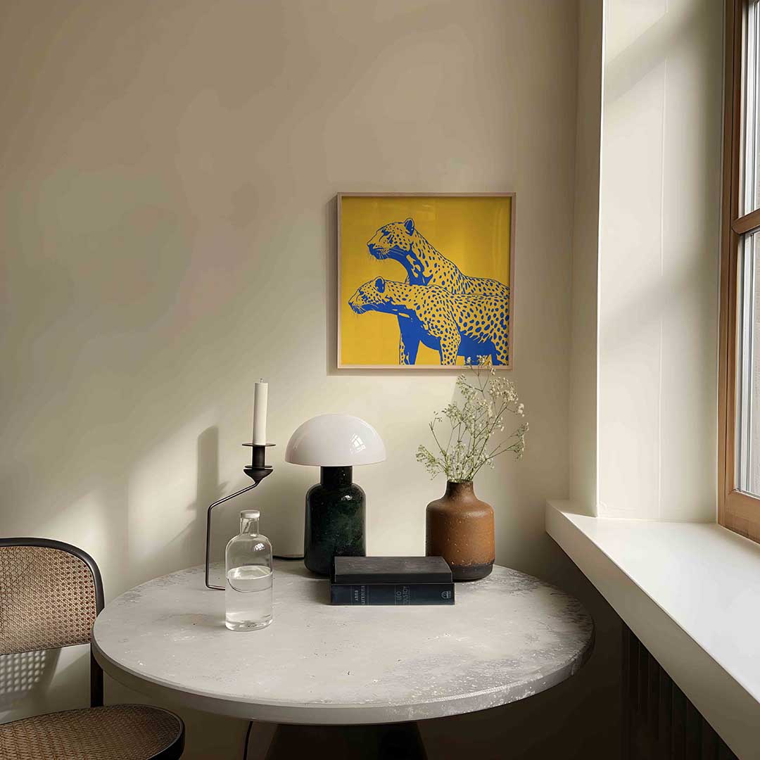 Twee luipaarden Poster