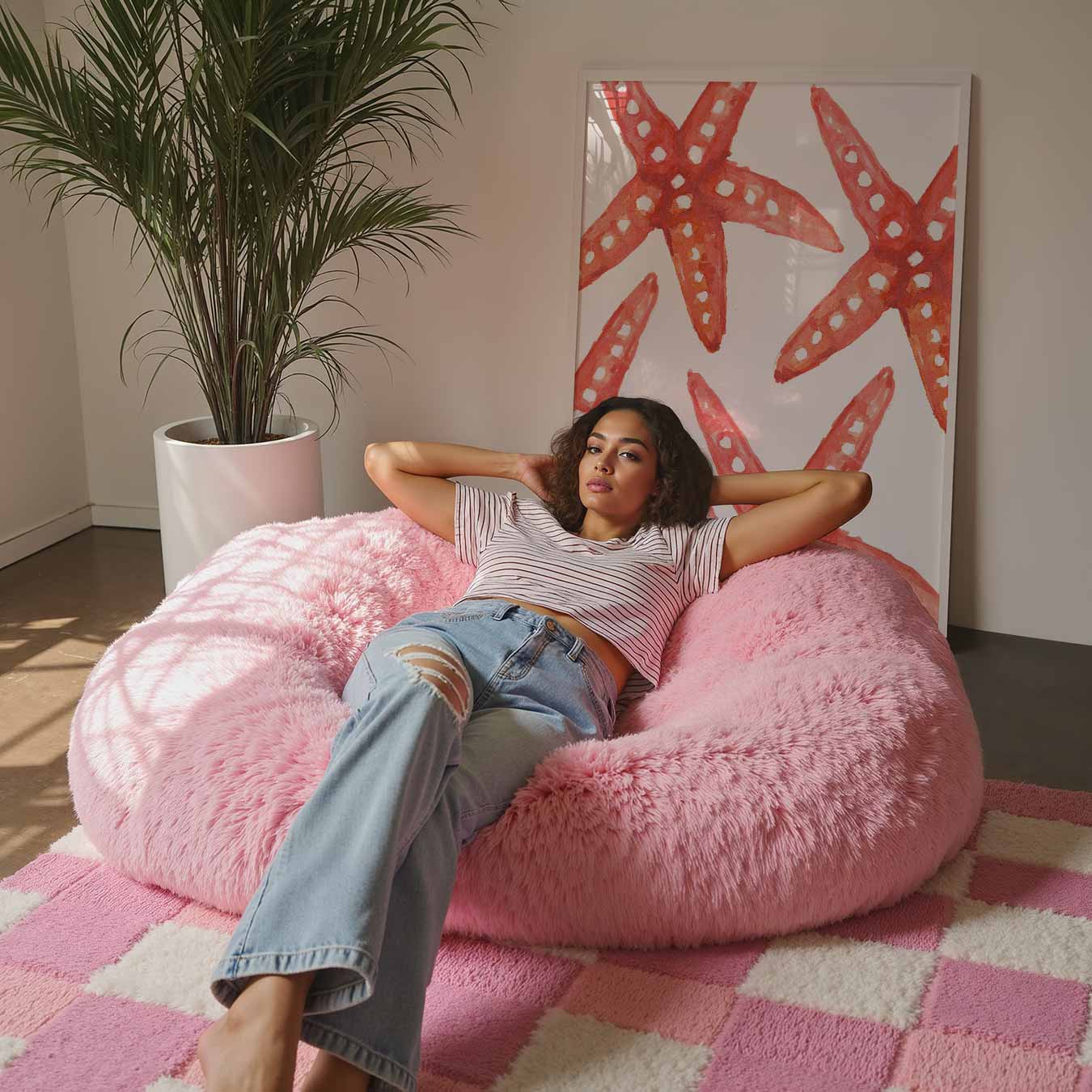 Rode Zeesterren Poster-WallArtistic