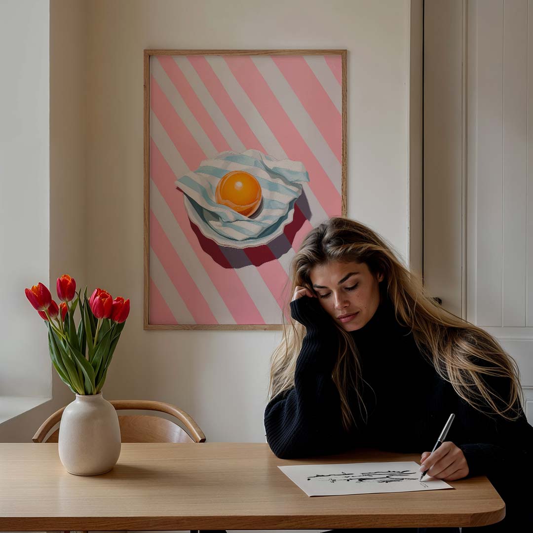 Zonnige Strepen Poster-WallArtistic