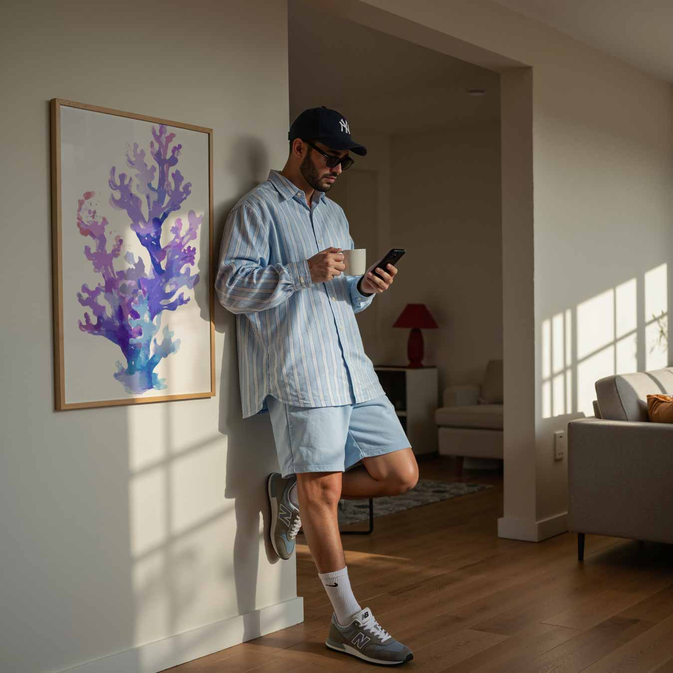 Ocean Dream Koraal Poster-WallArtistic