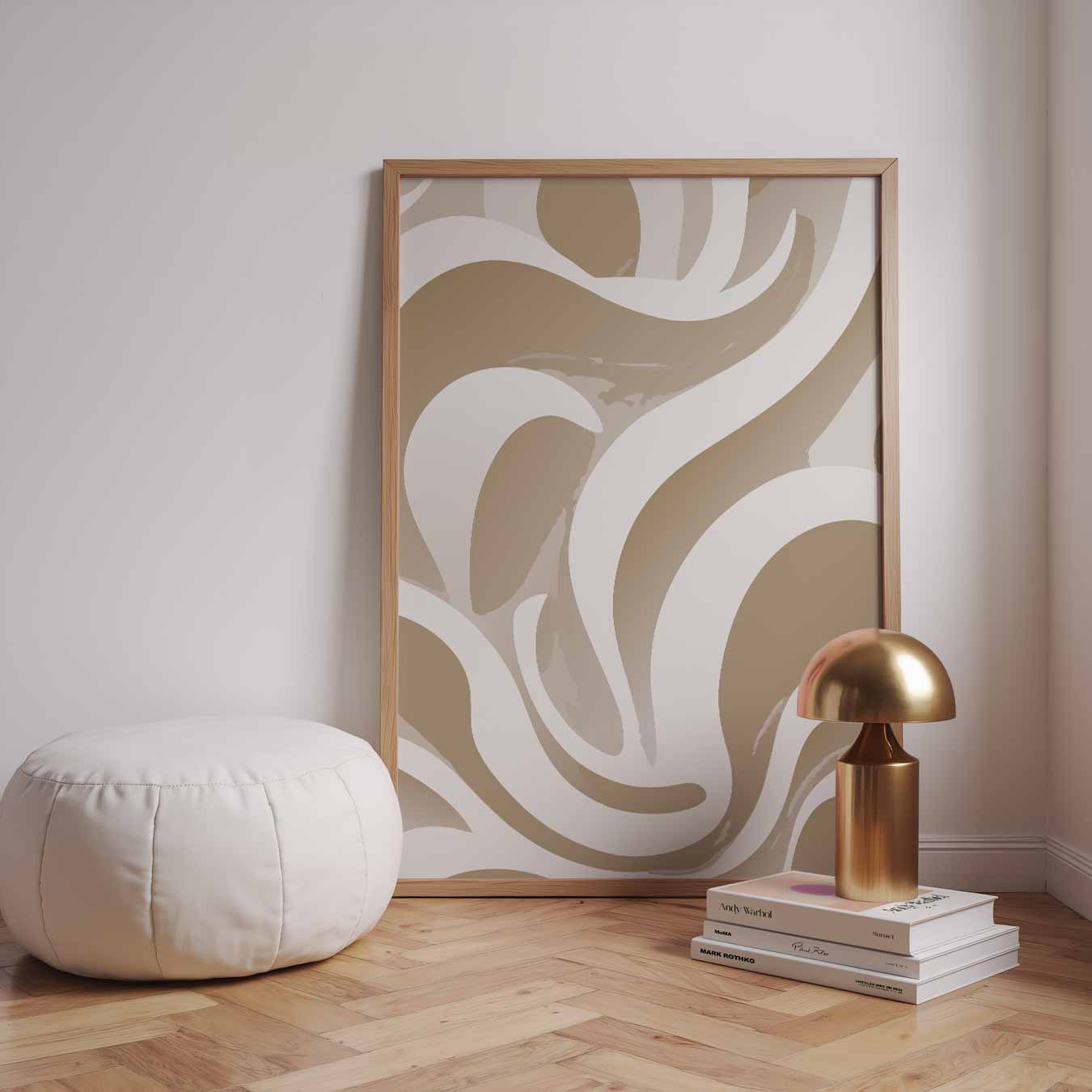 Organische Golven Poster-WallArtistic