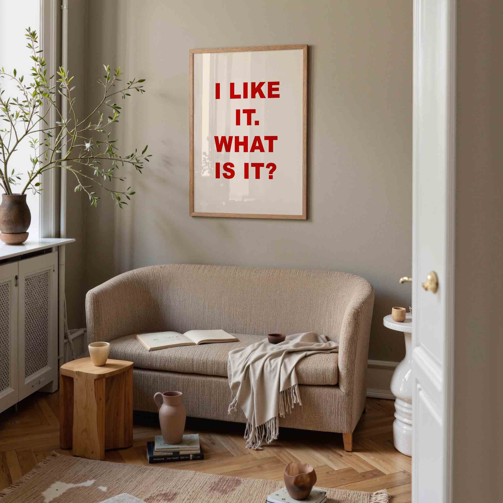 I like it tekst Poster