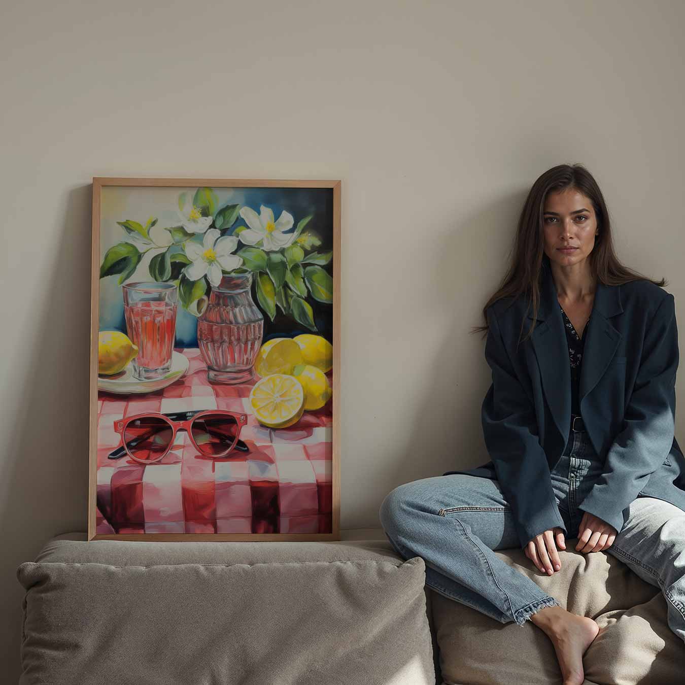 Zomers Tafereel met Citruskracht Poster-WallArtistic