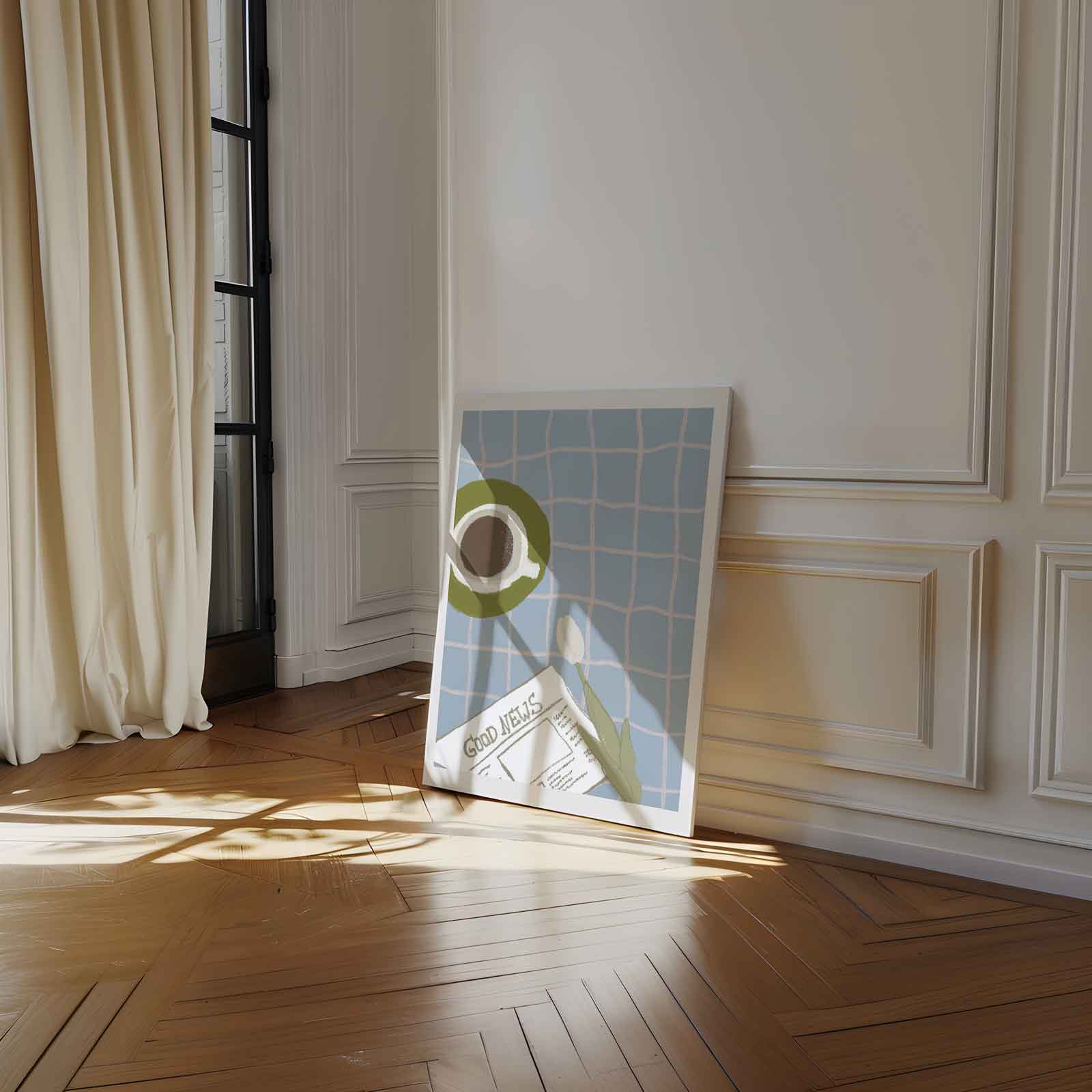 Ochtendmoment van Vreugde Kunstwerk-canvas-dibond-plexiglas-wanddecoratie-WallArtistic
