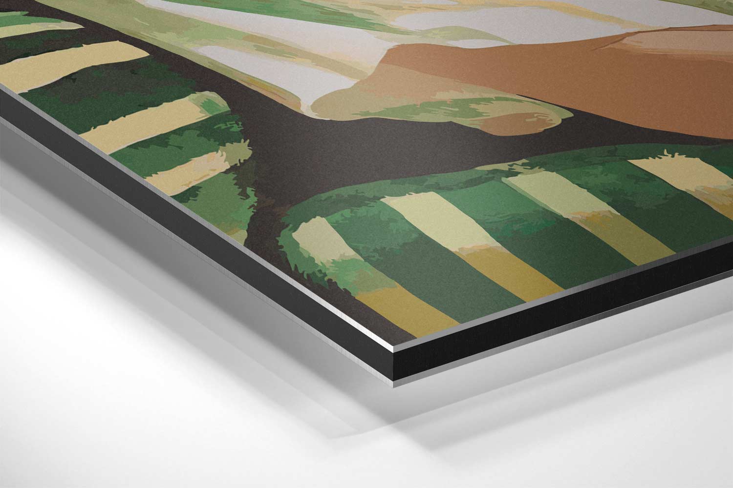 Rust in Groen Kunstwerk-canvas-dibond-plexiglas-wanddecoratie-WallArtistic