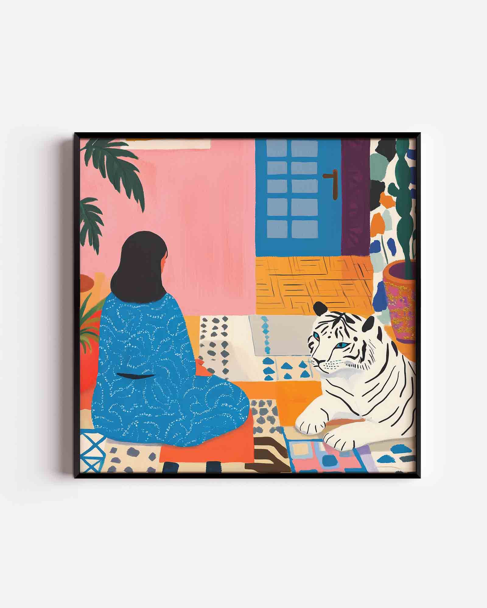 Vrouw en tijger Poster
