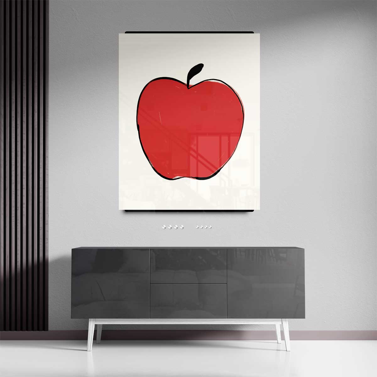 De Levende Appel Kunstwerk-canvas-dibond-plexiglas-wanddecoratie-WallArtistic