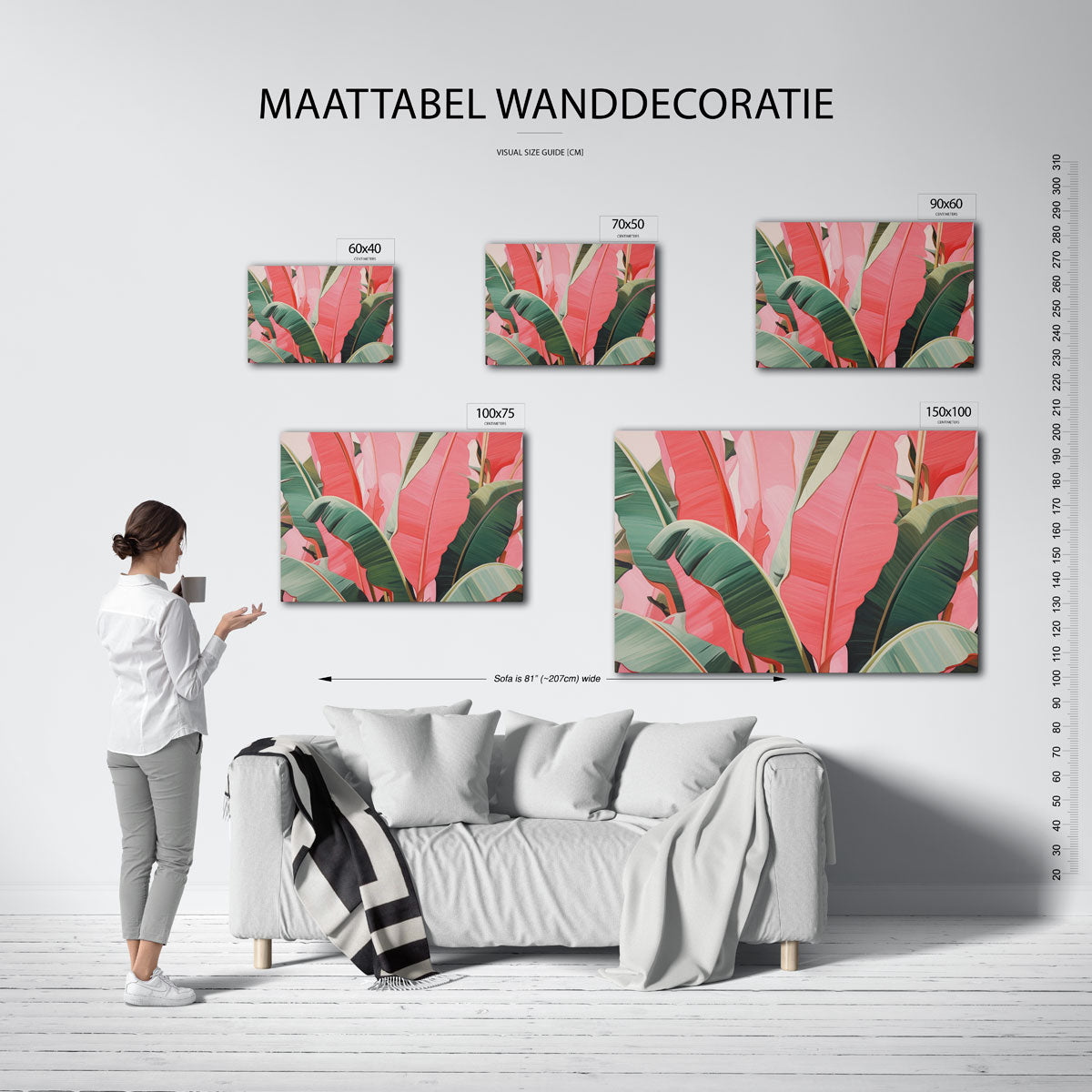 Levendige bladeren Kunstwerk