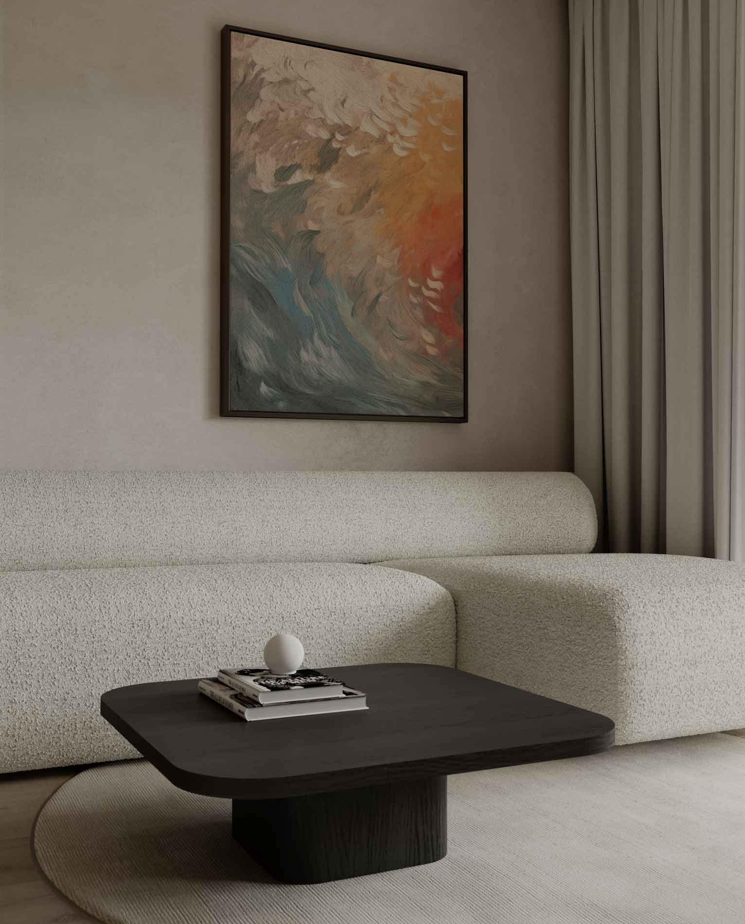 Vloed van Kleuren Kunstwerk-canvas-dibond-plexiglas-wanddecoratie-WallArtistic