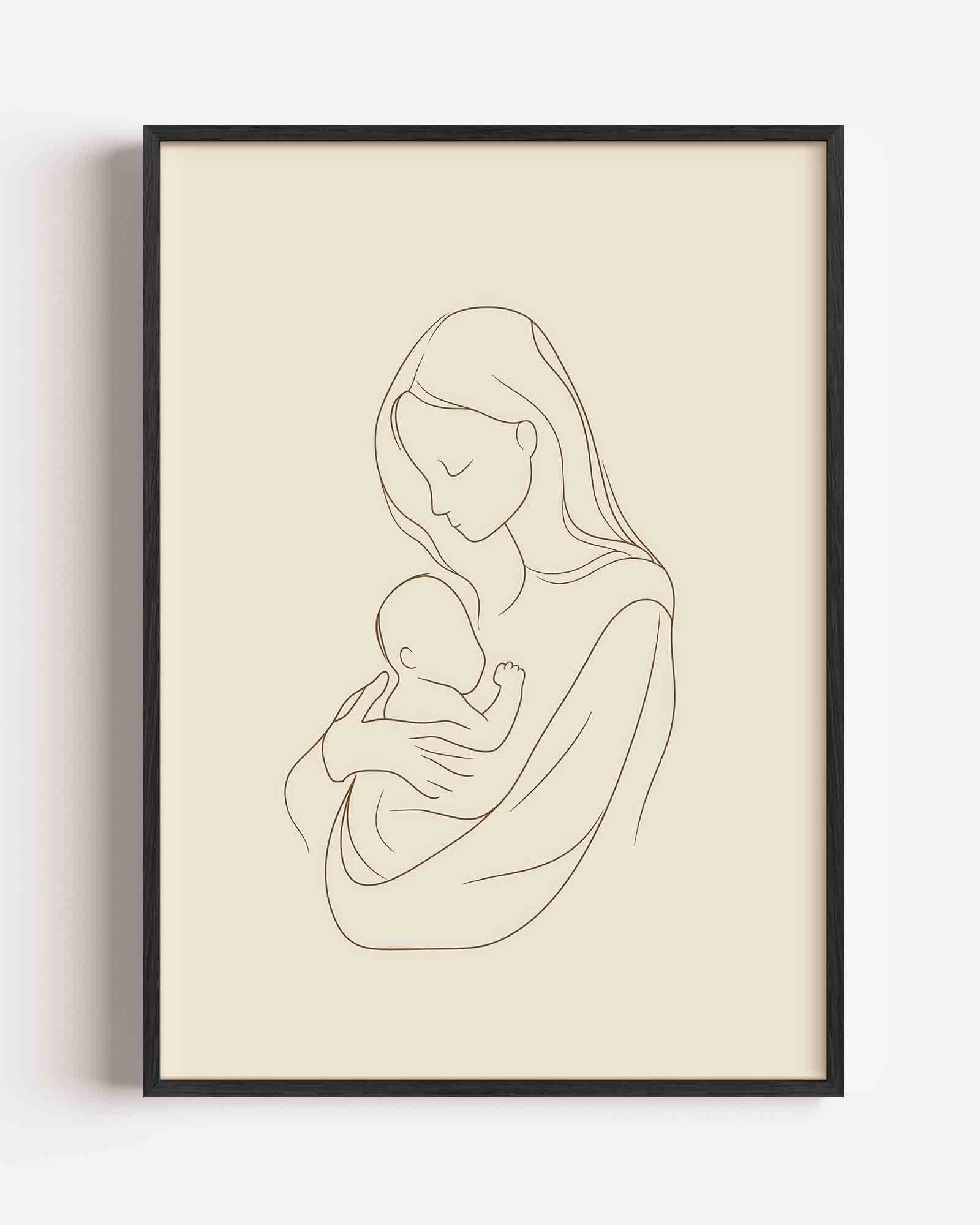 Moeder en kind Poster