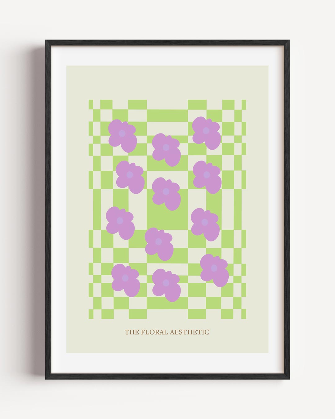 Bloemenweelde Checkerboard Poster-WallArtistic