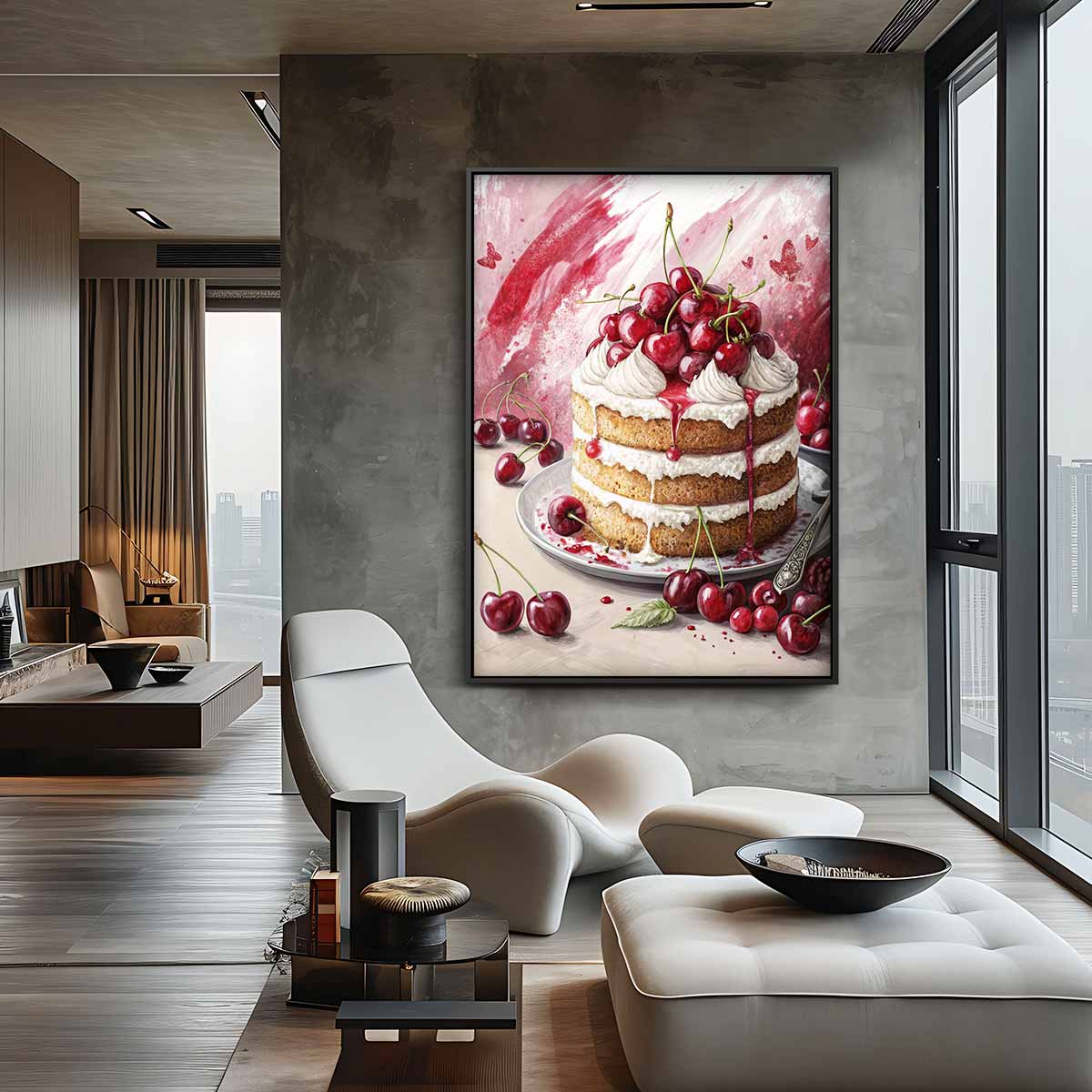 Zoete Kersen Verrukking Kunstwerk-canvas-dibond-plexiglas-wanddecoratie-WallArtistic