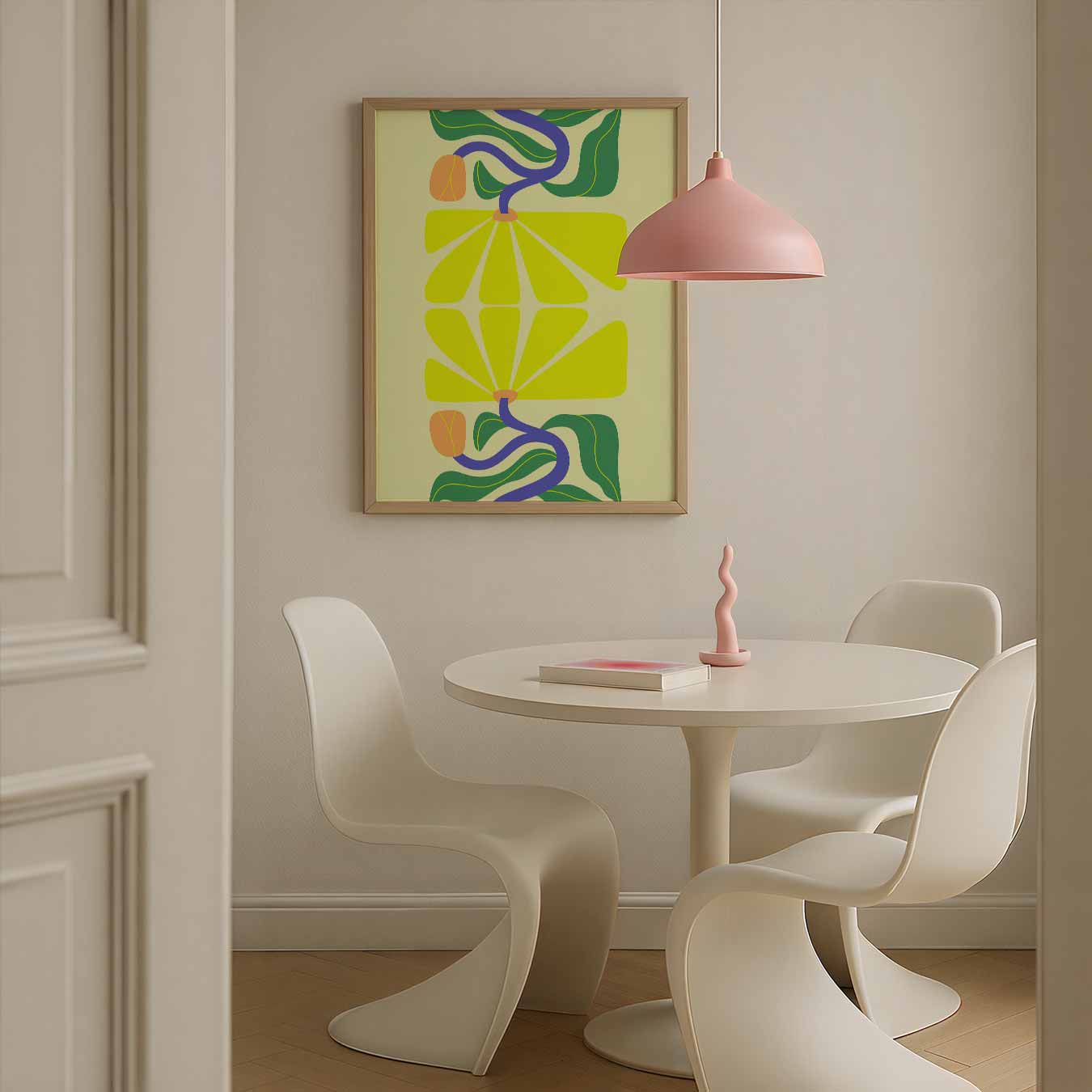 Vrolijke Bloementuin Poster