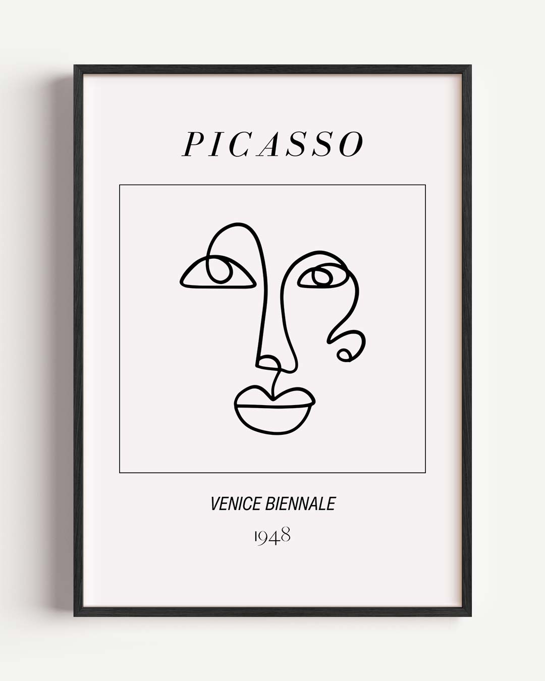 Picasso Lijntekening Poster-WallArtistic