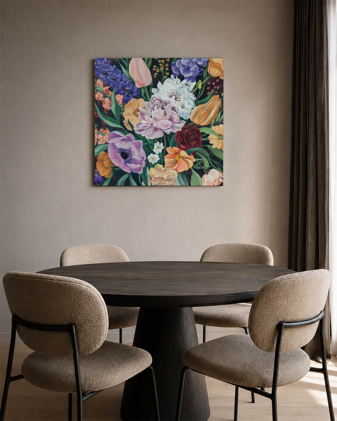Bloemenexplosie Kunstwerk