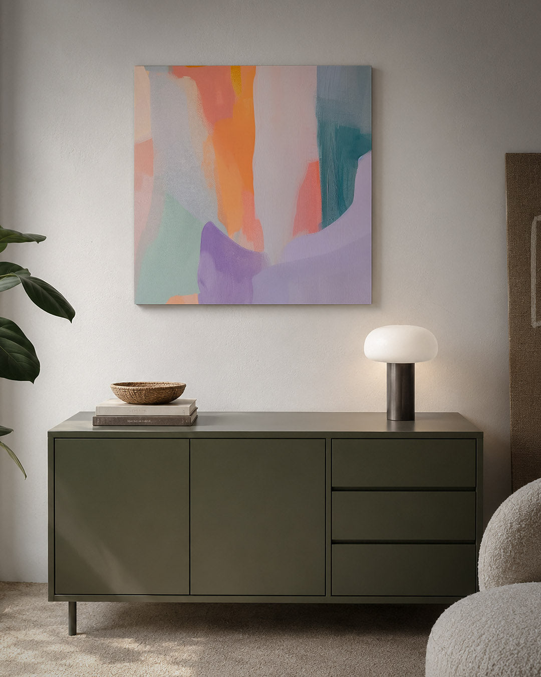 Kleurrijke vormen Kunstwerk