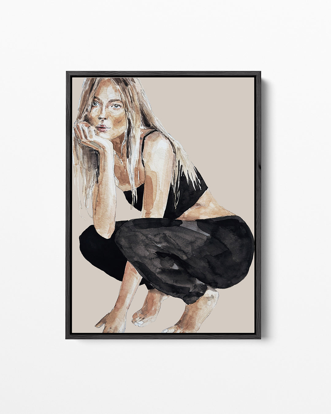 Vrouwelijke pose Kunstwerk