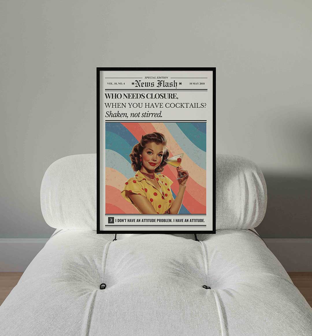 Cocktail dame Poster