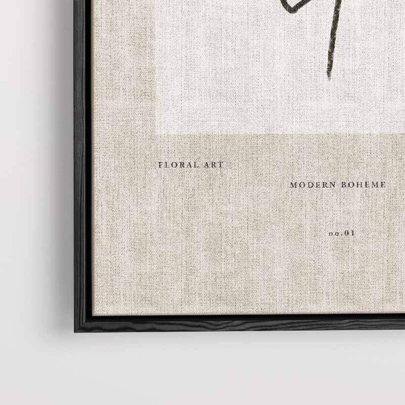 Modern Boho Bladeren Kunstwerk-canvas-dibond-plexiglas-wanddecoratie-WallArtistic
