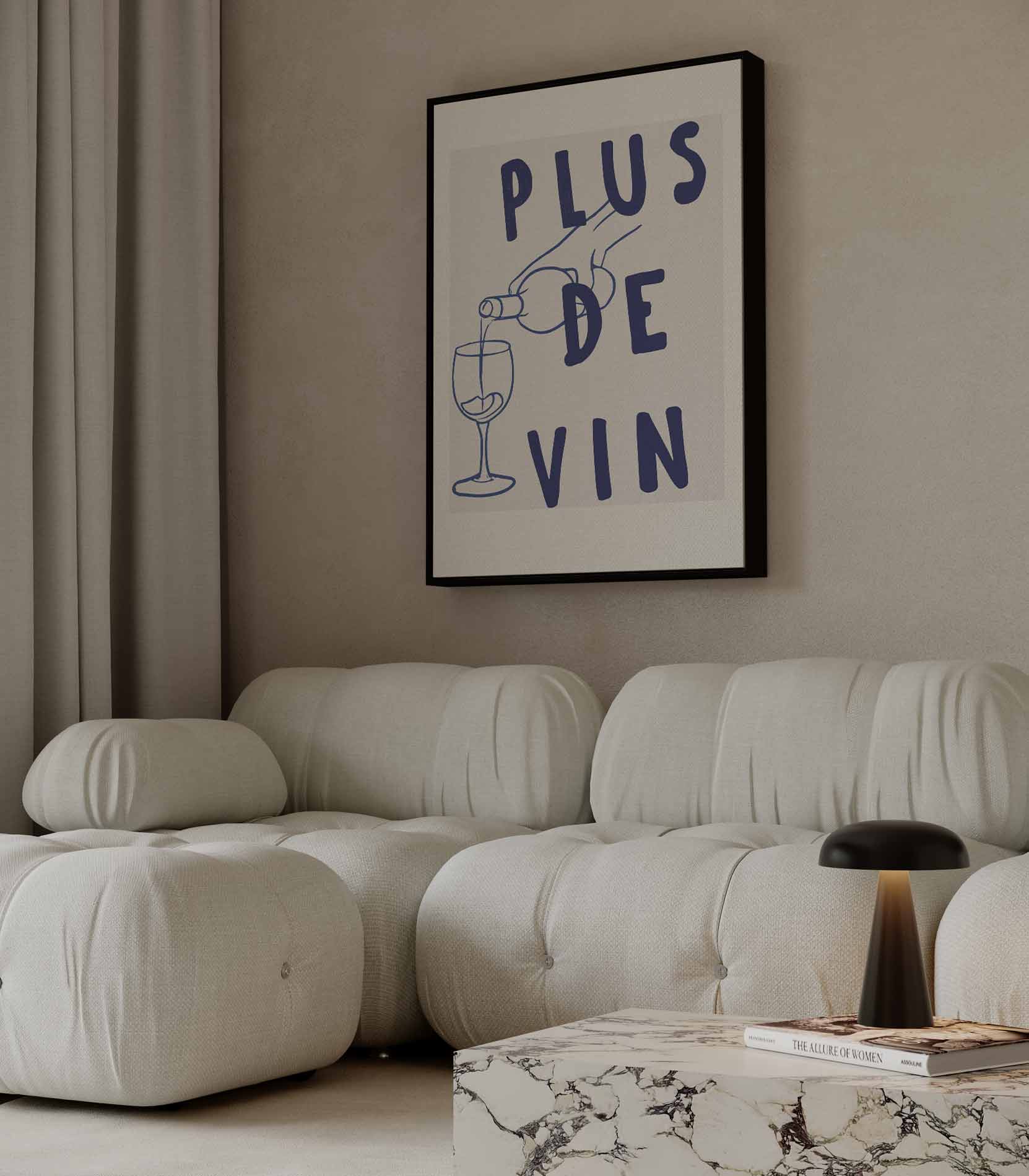 Plus de Vin Wijnposter