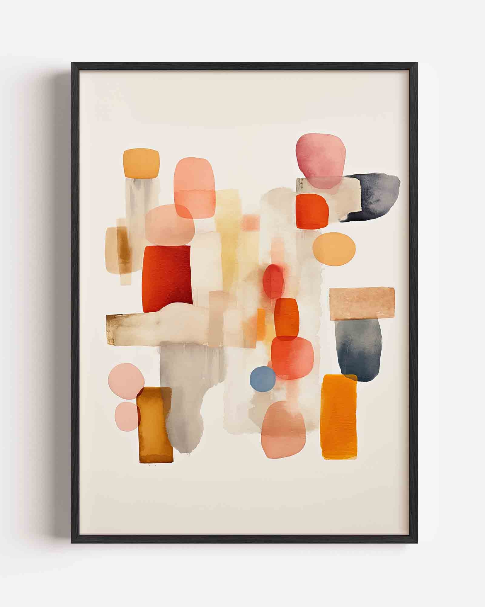 Abstracte vormen Poster