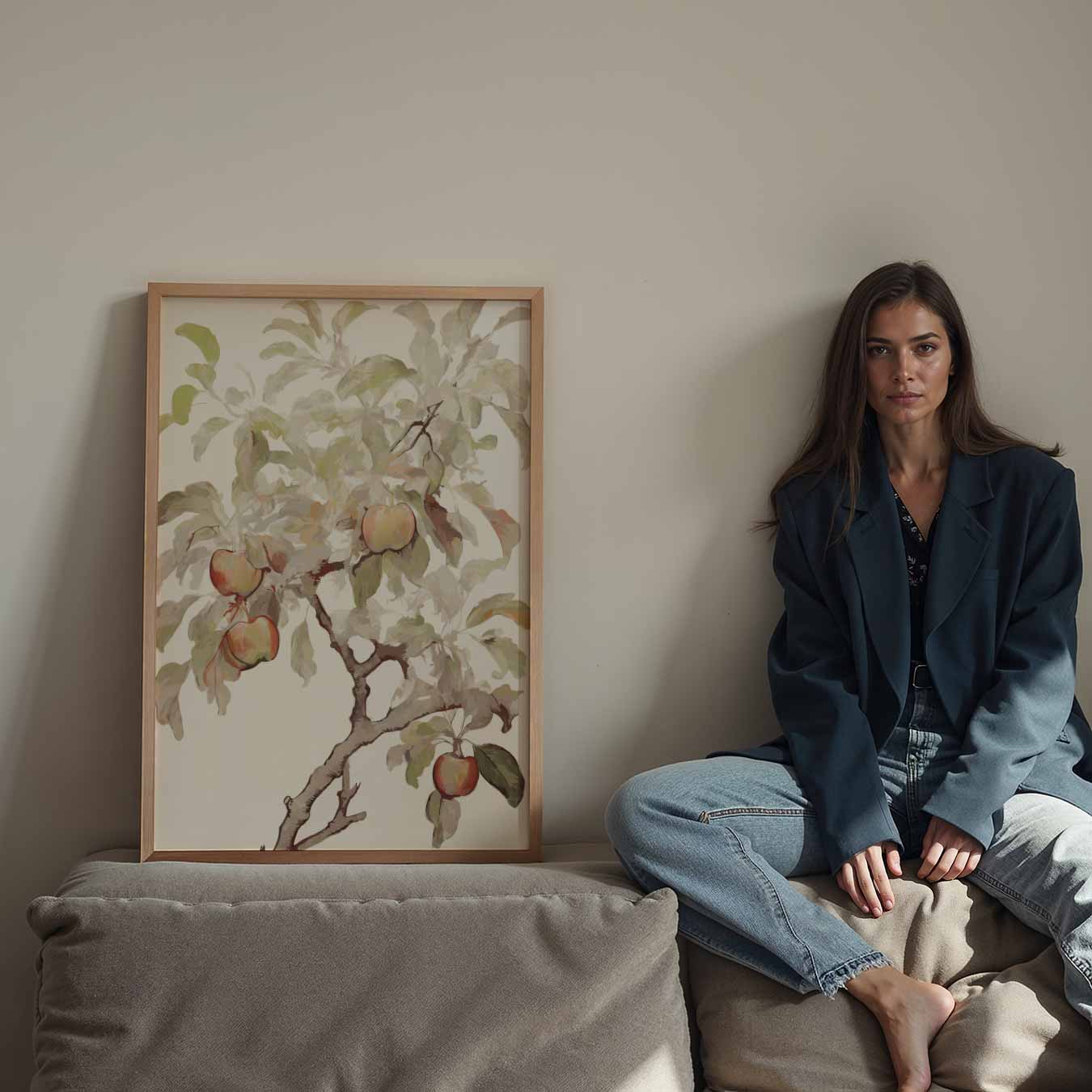 Dromerige Herfst Appelboom Poster-WallArtistic