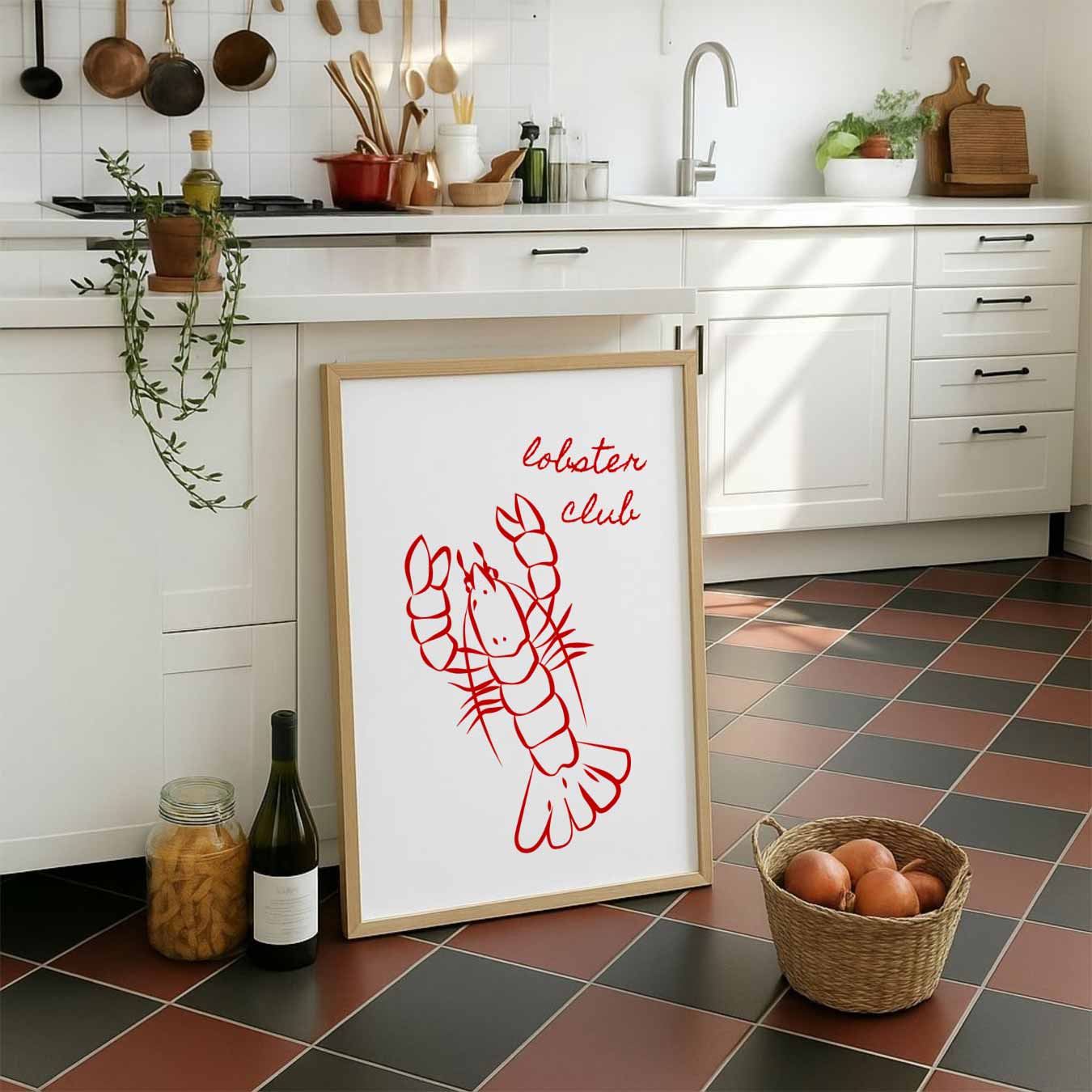 Lobster Club Poster-WallArtistic
