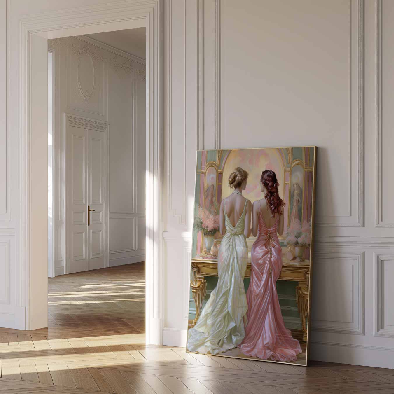 Elegante Avondjurken Poster