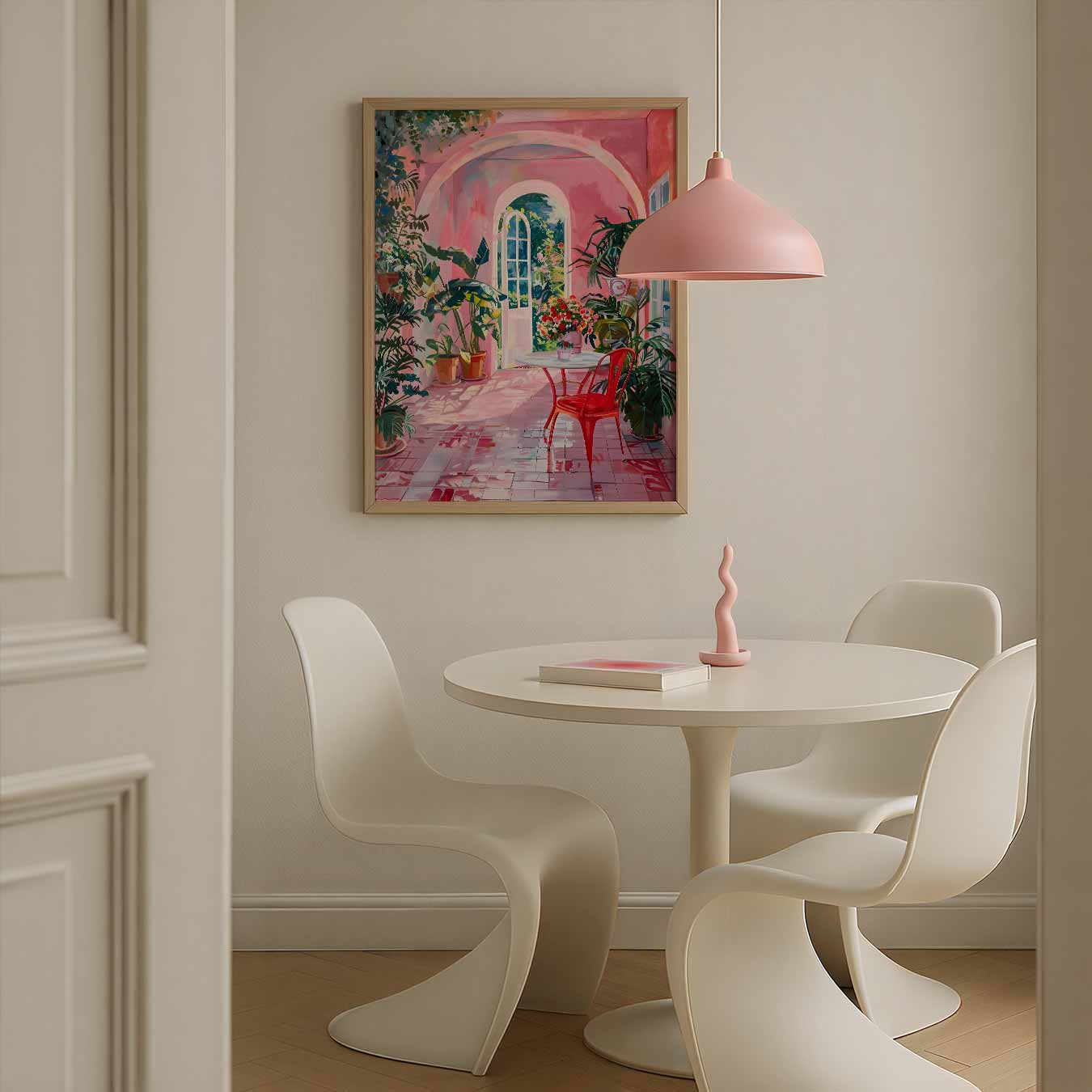 Zonnige Patio Sfeerposter-WallArtistic