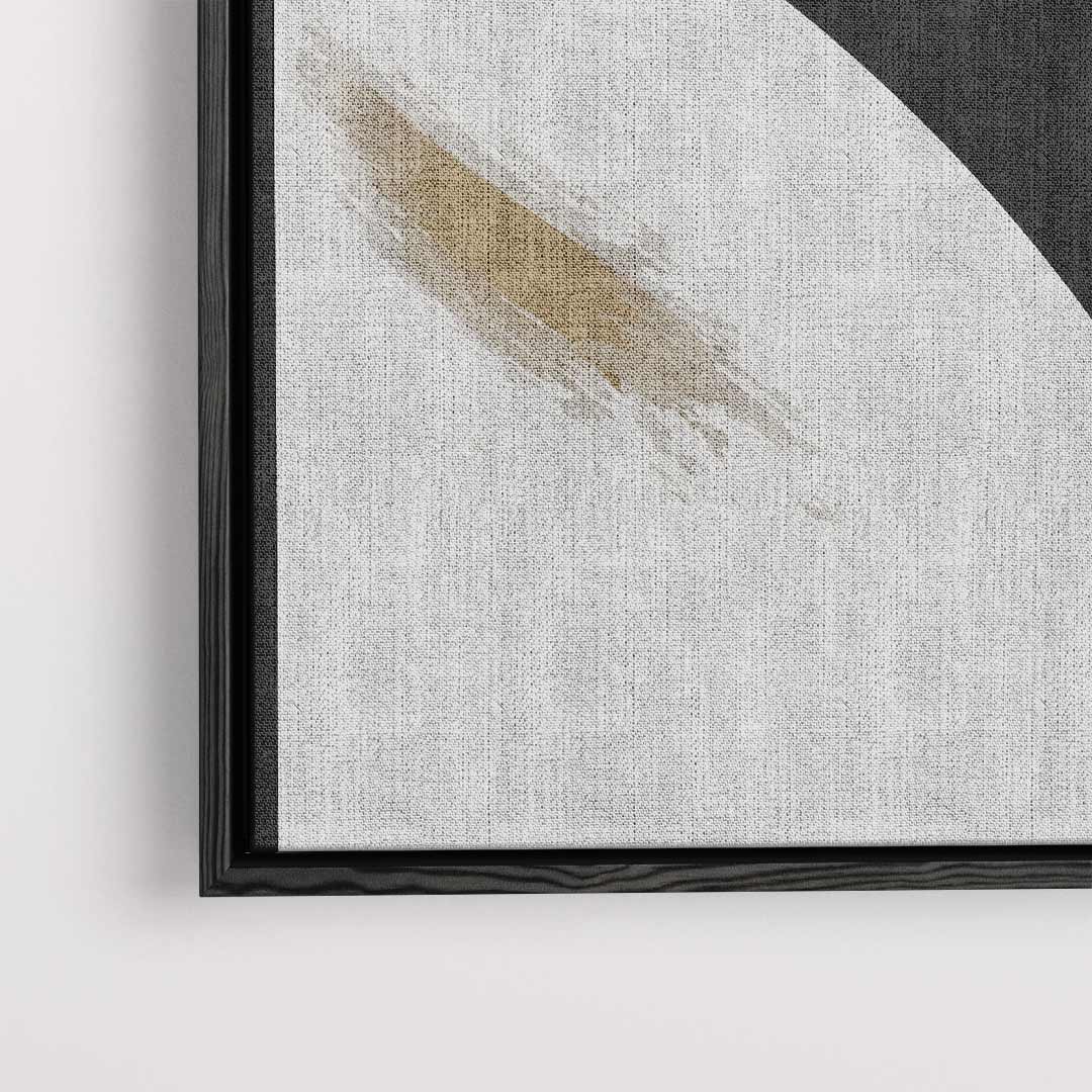 Abstracte Curves in Zwart en Wit Kunstwerk-canvas-dibond-plexiglas-wanddecoratie-WallArtistic