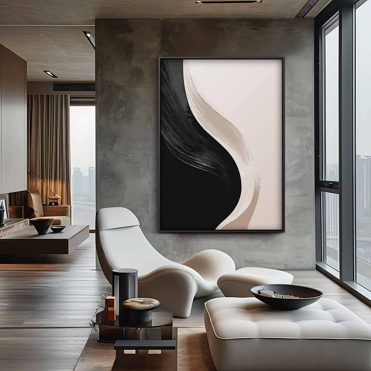 Mystieke Abstractie Kunstwerk-canvas-dibond-plexiglas-wanddecoratie-WallArtistic