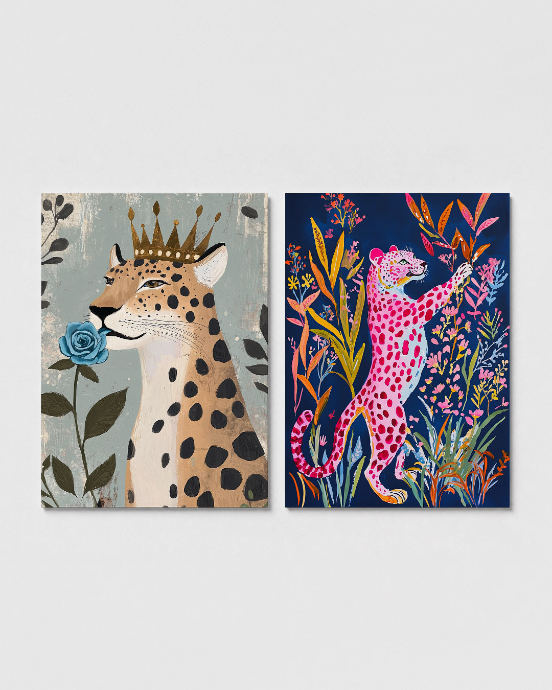 Kroon en bloem Posterset